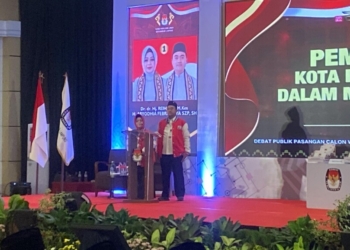 Debat Publik Pasangan Calon Walikota dan Wakil Walikota Bandar Lampung Tahun 2024 di Swissbell Hotel, Jumat, 15 November 2024. (Foto: Lampost.co/Andre Prasetyo Nugroho)