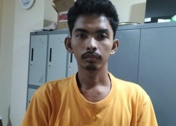 Polisi menangkap pedagang martabak di Lampung Selatan, Wisnu Safrizal karena mempromosikan judi online. Dokumentasi Polres Lamsel