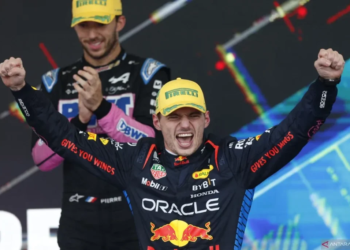 Pembalap Red Bull Racing asal Belanda Max Verstappen
