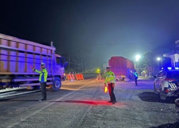 Kendaraan Bertonase 25 Ton Lebih Dilarang Lewat Lintasi Jembatan Way Pidada Selama Perbaikan