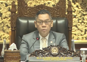 Lapor Mas Wapres. Tangkapan layar - Wakil Ketua DPR RI Adies Kadir dalam Rapat Paripurna yang digelar di Kompleks Parlemen, Senayan, Jakarta, Selasa (12/11/2024). Dok/Antara