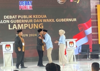 Foto: Pelaksanaan debat kedua Pilgub Lampung di Hotel Novotel, Sabtu, 2 November 2024.