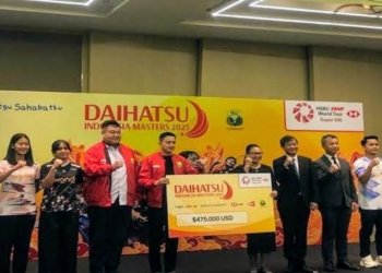 Jumpa Pers Daihatsu Indonesia Masters 2025. Antara Foto