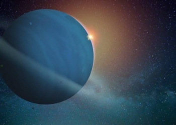 Planet Uranus. Ilustrasi