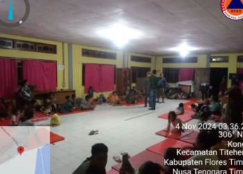Sejumlah pengungsi di kecamatan Titehena