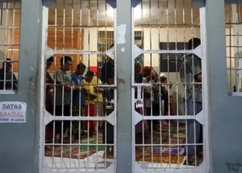 Ilustrasi kondisi di lembaga pemasyarakatan.(Dok.Antara)