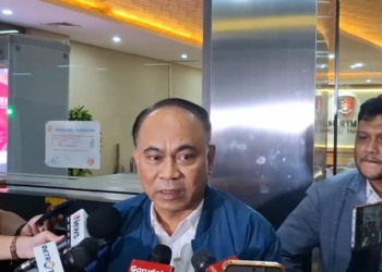 Budi Arie seusai diperiksa polisi terkait judi online(MI/Ficky)