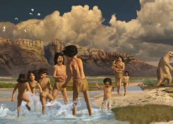 Kehidupan anak prasejarah. Dok