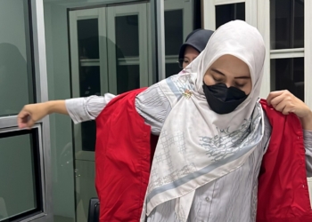 Bendahara LPTQ Kabupaten Pringsewu untuk Masa Bakti Periode 2020-2025 korupsi dana hibah Lembaga Pengembangan Tilawatil Qur’an (LPTQ) Kabupaten Pringsewu Tahun 2022. Dok. Kejati Lampung