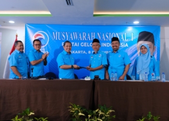Musyawarah Nasional (Munas) I Partai Gelora Indonesia Indonesia, Pomelotel Patra Kuningan Jakarta, Minggu, 8 Desember 2024. Dok Partai Gelora