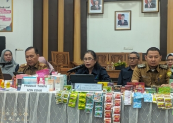 BBPOM Bandar Lampung menggelar refleksi kinerja 2024, Aula Galaxy, Senin, 30 Desember 2024. (Foto: Lampost.co/Umar Robbani)