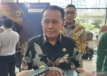 Direktur Jenderal Bina Keuangan Daerah Kementerian Dalam Negeri (Kemendagri) Agus Fatoni di Jakarta, Rabu (18/12/2024). ANTARA/Bagus Ahmad Rizaldi