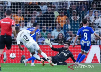 Pemain Real Madrid Kylian Mbappe