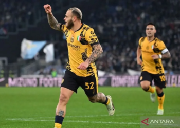 Pesepak bola Inter Milan Federico Dimarco