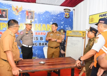 Pastikan Keamanan, Pj Bupati Tubaba Firsada Tinjau Pospam Nataru di Dua Lokasi