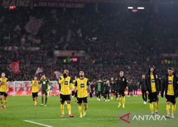 Reaksi para pemain Borussia Dortmund