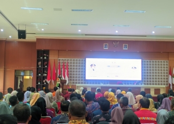 Tukin pegawai Pemkot Bandar Lampung. Sosialisasi Opsen Pajak Kendaraan Bermotor (PKB) dan Biaya Balik Nama Kendaraan Bermotor (BBNKB), Kamis, 19 Desember 2024. Lampost.co/Umar Robbani