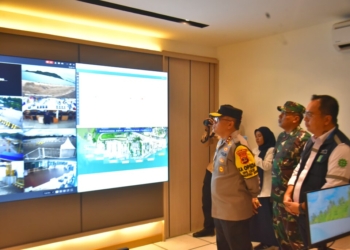 Pengamanan puncak arus mudik Natal dan Tahun Baru di Pelabuhan Bakauheni. Dok/Polda Lampung