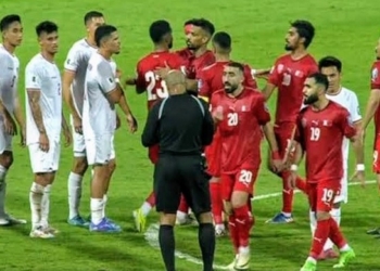 Pertandingan kualifikasi Piala Dunia 2026 antara Timnas Indonesia vs Bahrain. Tangkapan layar ESPN