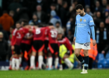 Manchester United membungkam tuan rumah Manchester City 2-1 dalam derbi Manchester di Stadion Etihad, Manchester, Minggu, 15 Desember 2024.