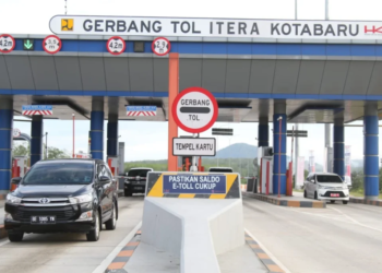 Volume Kendaraan di tol Lampung Meningkat