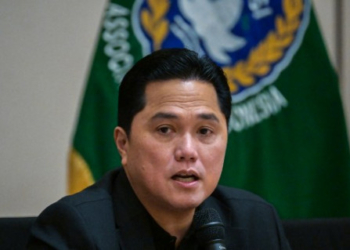 Ketua Umum PSSI, Erick Thohir. (AFP/BAY ISMOYO)