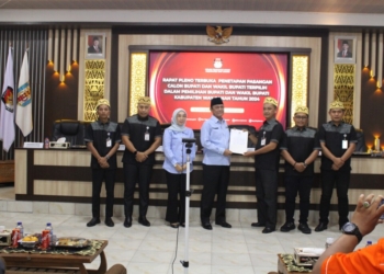 Pleno Terbuka Penetapan Paslon Terpilih Kabupaten Way Kanan