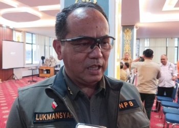 Deputi Bidang Penanganan Darurat BNPB, Lukmansyah. (Foto: Lampost.co/Atika)