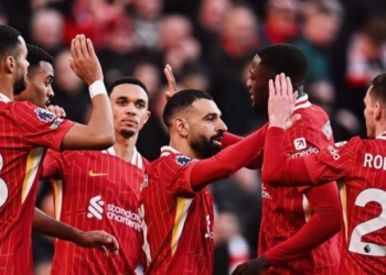 Para pemain Liverpool saat selebrasi gol. (Dok. Instagram/@liverpoolfc)