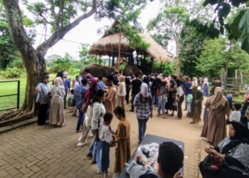Suasana Lembah Hijau saat libur Tahun Baru 2025, Rabu, 1 Januari 2025. Lampost.co