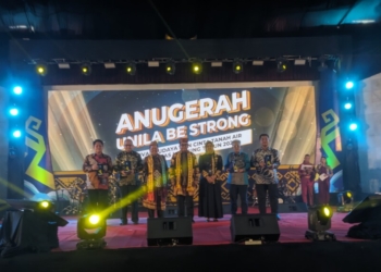 Festival Kebudayaan dan Cinta Tanah Air di GSG Unila, Kamis, 16 Januari 2025.