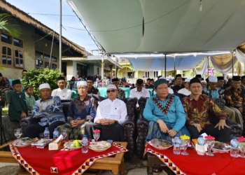 Pemerintah Pekon Gunung Tiga, Kecamatan Ulubelu, Tanggamus menyelenggarakan peringatan Isra Miraj Nabi Muhammad SAW 1446 H/2025 M. Lampost.co/Rusdi