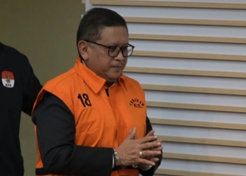 Sekjen DPP PDI Perjuangan Hasto Kristiyanto ditahan oleh KPK. Dok/Antara