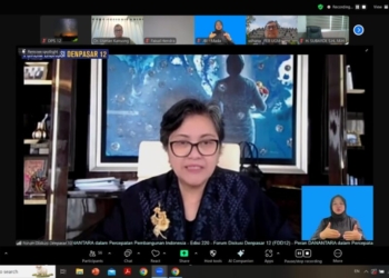 Wakil Ketua MPR RI, Lestari Moerdijat pada diskusi daring bertema. Peran Danantara dalam Percepatan Pembangunan Indonesia oleh Forum Diskusi Denpasar 12, Rabu, 5 Februari 2025. Dok
