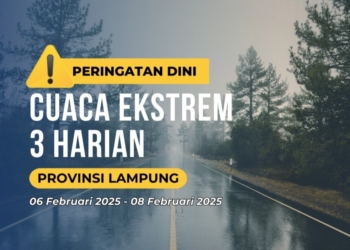 Badan Meteorologi Klimatologi dan Geofisika (BMKG) memperkirakan cuaca tiga harian.