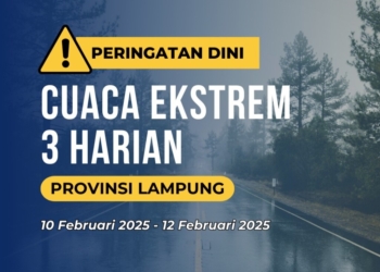 Badan Meteorologi Klimatologi dan Geofisika (BMKG) menyampaikan informasi prakiraan cuaca pada periode Senin-Rabu, 10-12 Februari 2025. Dok