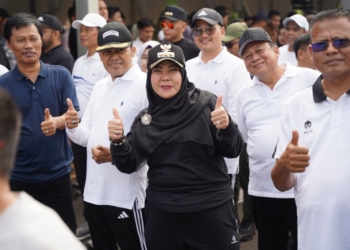 Wali Kota Bandar Lampung Terpilih Eva Dwiana Gladi Bersih di Monas
