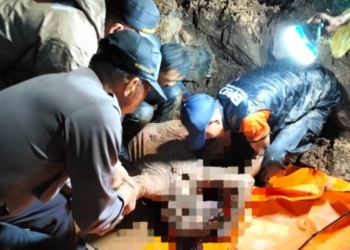 Pasutri di Gedong Air Tewas Tertimbun Longsor Saat Hujan Deras Semalam 
