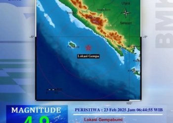 Badan Meteorologi Klimatologi dan Geofisika (BMKG) menyampaikan informasi gempa.