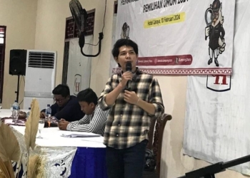 Ketua Jaringan Pendidikan Pemilih untuk Rakyat (JPPR) Lampung, Anggi Barozi. Dok.