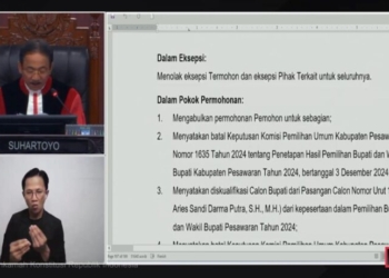 Ini Pertimbangan MK Diskualifkasi Aries Sandi di Pilbup Pesawaran
