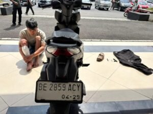 Gasak Sepeda Motor di Sukarame, Satu Pelaku Ditangkap Dua Diburu