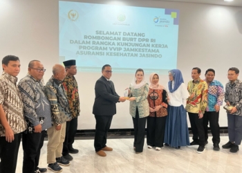 Rumah Sakit Urip Sumoharjo menerima kunjungan Badan Urusan Rumah Tangga (BURT) DPR RI, Sabtu 22 Februari 2025. Lampost.co/Asrul Septian Malik