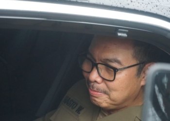 Retret kepala daerah PDIP. Wali Kota Yogyakarta sekaligus kader PDIP, Hasto Wardoyo. MTVN/Ahmad Mustaqim