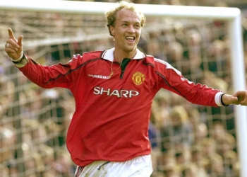 Jordi Cruyff saat menjadi pemain Manchester United pada tahun 1996 hingga 2000. (c) Football Fancast