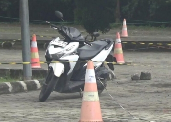 Lokasi mahasiswa ITERA ditemukan tewas di area kampus, Minggu, 2 Maret 2025. (Foto: Lampost.co / Andi Apriadi)