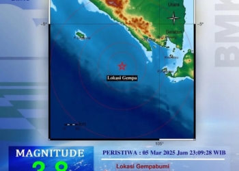 Badan Meteorologi Klimatologi dan Geofisika (BMKG) menyampaikan update informasi gempa.