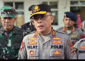 Kapolda Lampung saat diwawancarai Lampost.co terkait penembakan anggota Polres Way Kanan. (Lampost/Asrul)