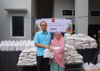 Emersia Hotel & Resort Bandar Lampung Berbagi Kebahagiaan Ramadan dengan 205 Paket Sembako