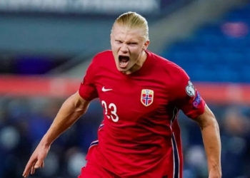 Norwegia Bantai Moldova 11-1, Erling Haaland Cetak Lima Gol